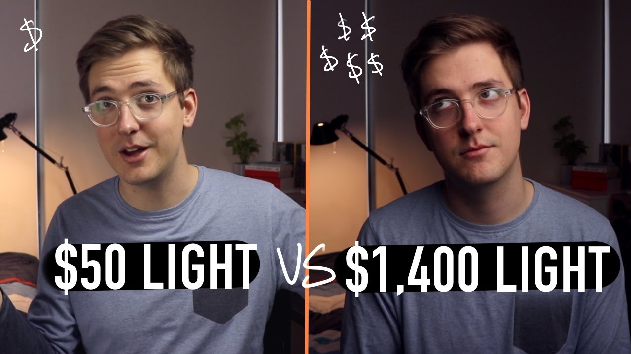 $50 eBay Light VS $1,400 Professional Light For YouTube (Aputure 120d Mark II)