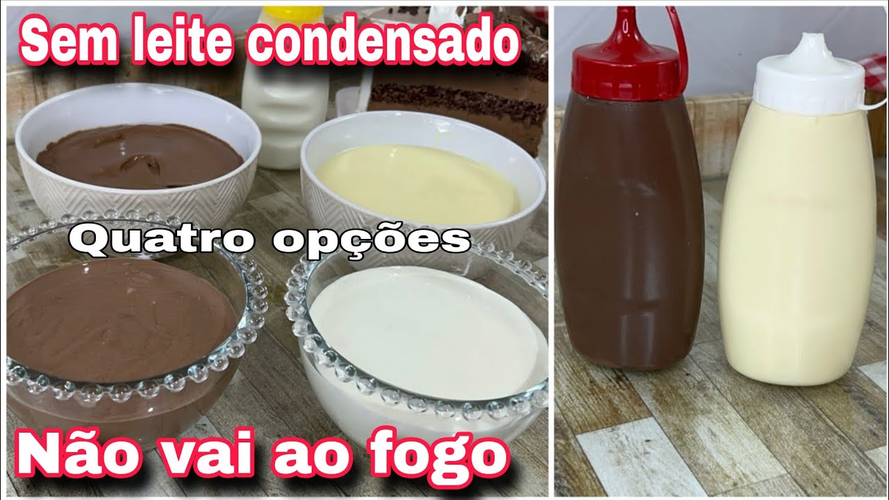 SEM LEITE CONDENSADO, CALDINHAS DO BOLO DE FEIRA. NÃO VAI AO FOGO E QUATRO OPÇÕES. RECEITA COMPLETA
