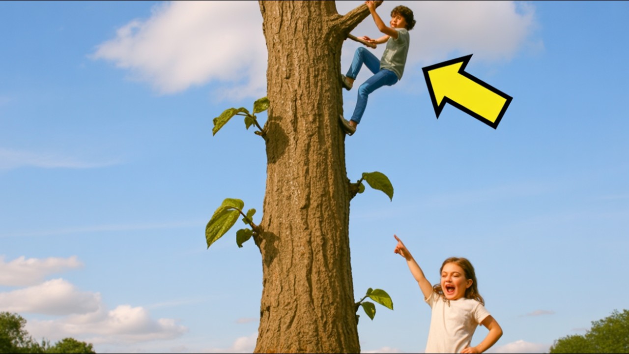 IF YOU CLIMB THAT TREE I'LL MARRY YOU… SAID THE GIRL AND THE BOY SURPRISED HER