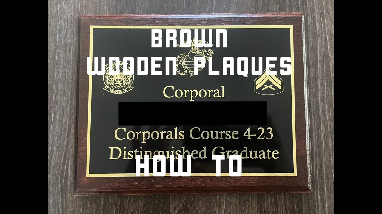 Brown Wooden Plaque - How to video