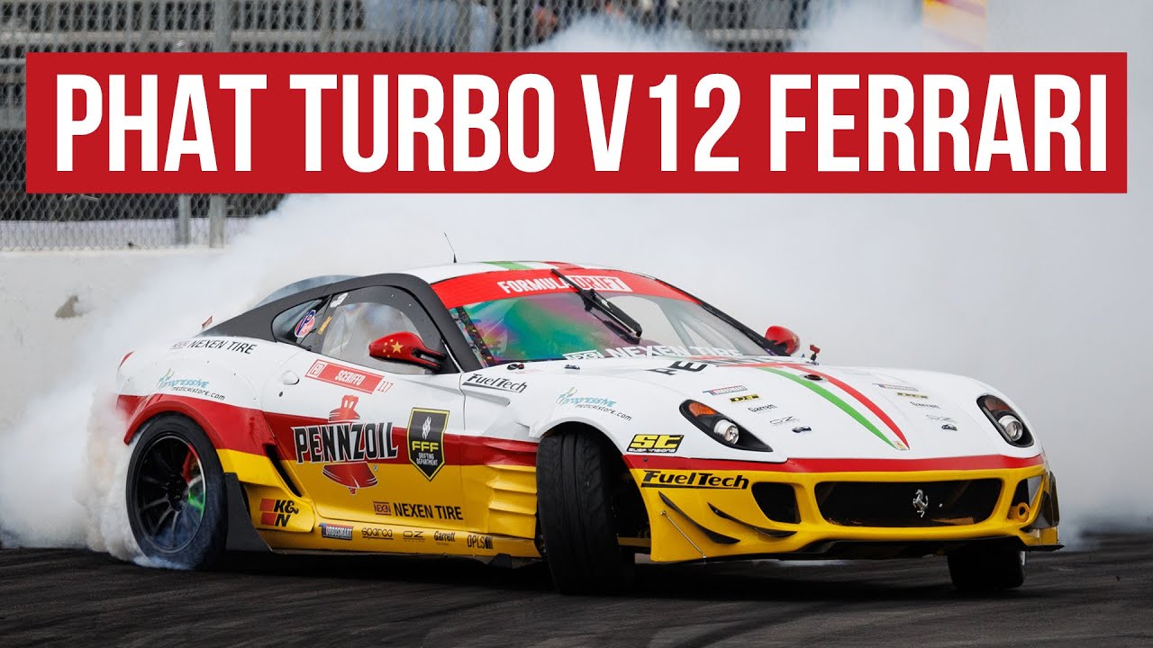 Federico Sceriffo's Itallian Stallion: The Turbo V12 Ferrari 599 Pro Drift Machine