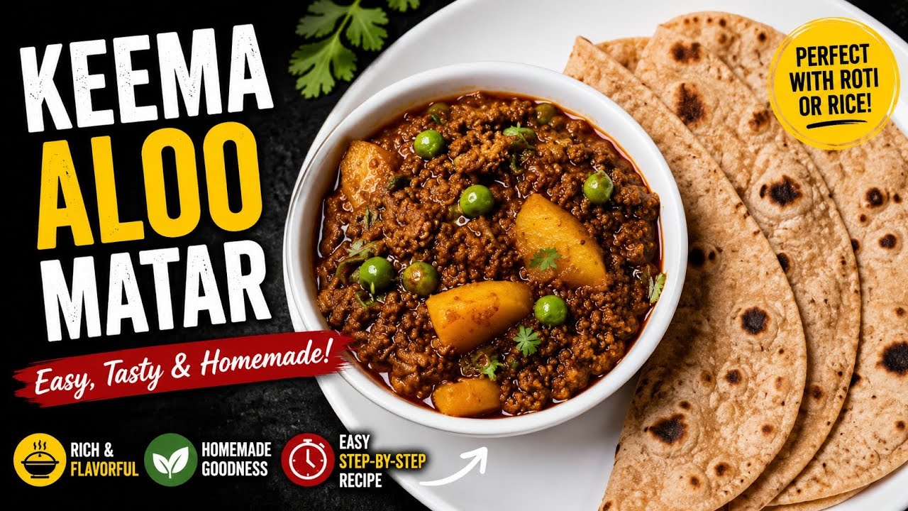 Keema Aloo Matar Recipe 