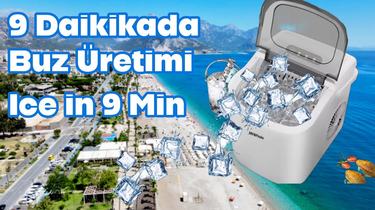 Sıcaklara Buz Gibi Çözüm! Portatif Buz Makinesi-Cool Solution for Hot Days! Portable Ice Maker