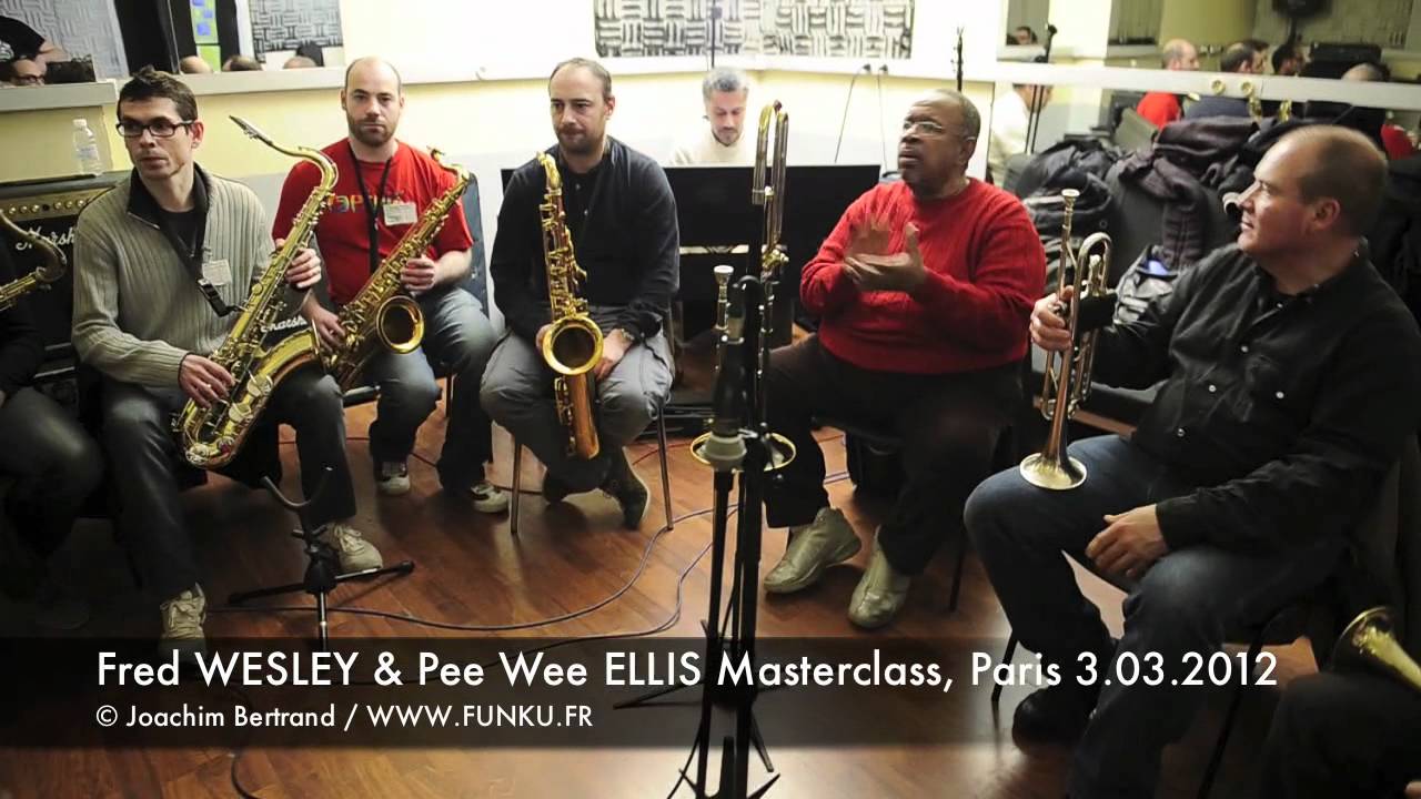 EXCLUSIVE TEASER : Fred Wesley & Pee Wee Ellis masterclass in Paris, France (march 2012)
