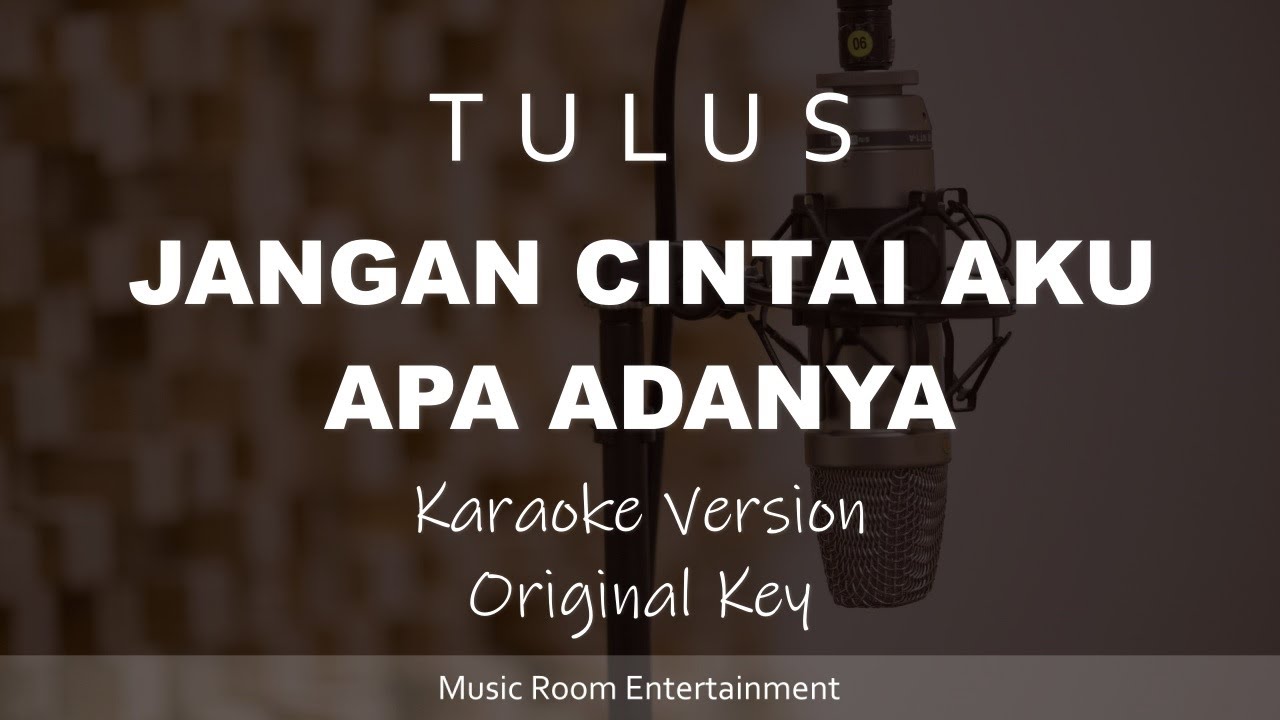 Jangan Cintai Aku Apa Adanya - TULUS (Original Key) Song Karaoke Dan Lirik