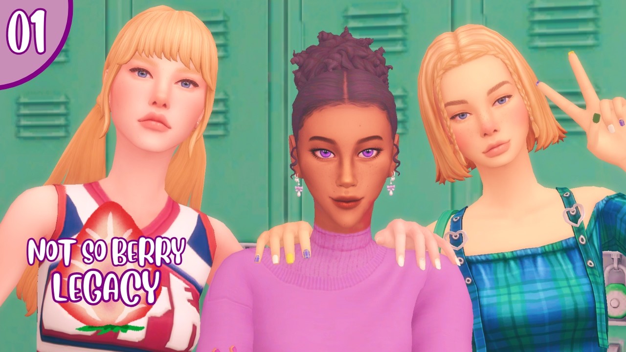 Our First Day of High School 💜 The Sims 4 - Not So Berry Legacy 💜 Plum Gen 01 🩰
