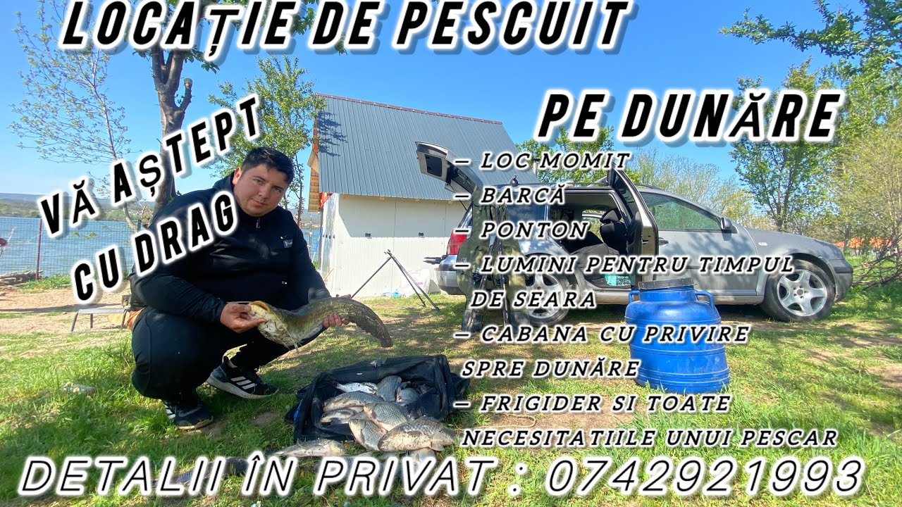 🏆😱LOCAȚIE de VIS pe DUNĂRE🏆😱Pescuit la CARAS, CRAP și SOMN  !!
