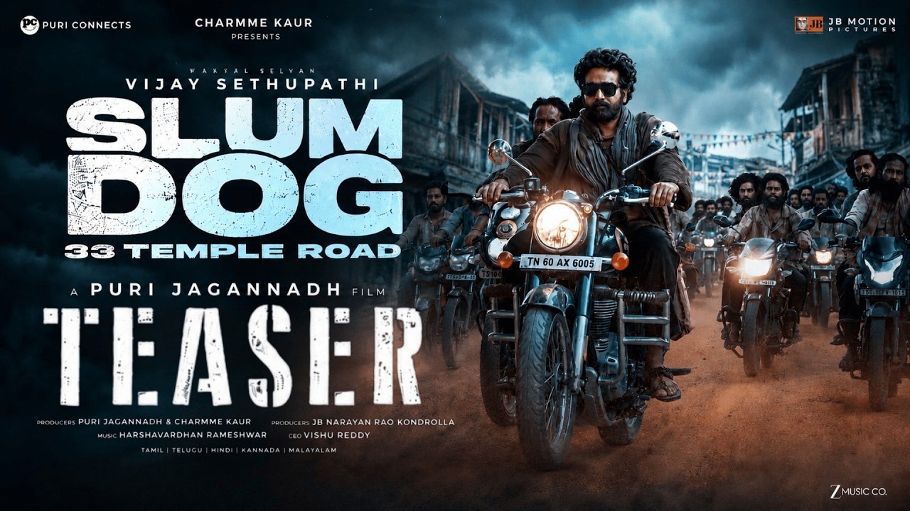 #SlumDog - Official Teaser | Vijay Sethupathi | Puri Jagannadh | Charmy Kaur | PuriSethupathi