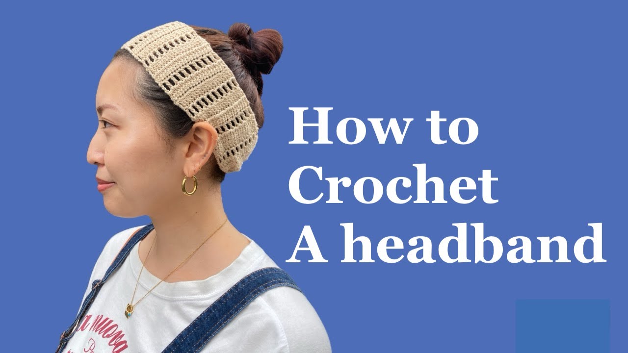 【かぎ針編み】簡単ヘアバンドの作り方/初心者さんにも◎🧡/How to crochet