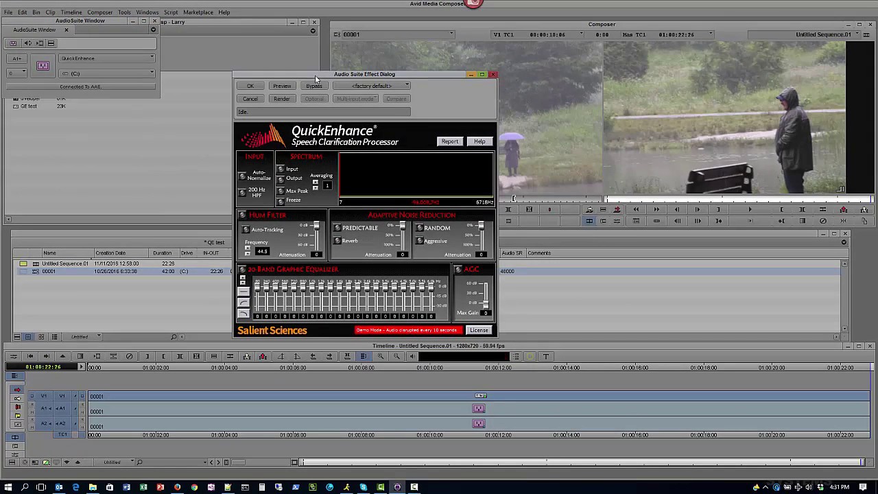 Audio Clarification - How to access QuickEnhance in Media Composer 8.2 & above