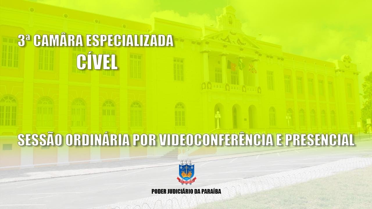 TJPB - 5ª Sessão Ordinária da 3ª Câmara Cível 12/02/2026 9h.