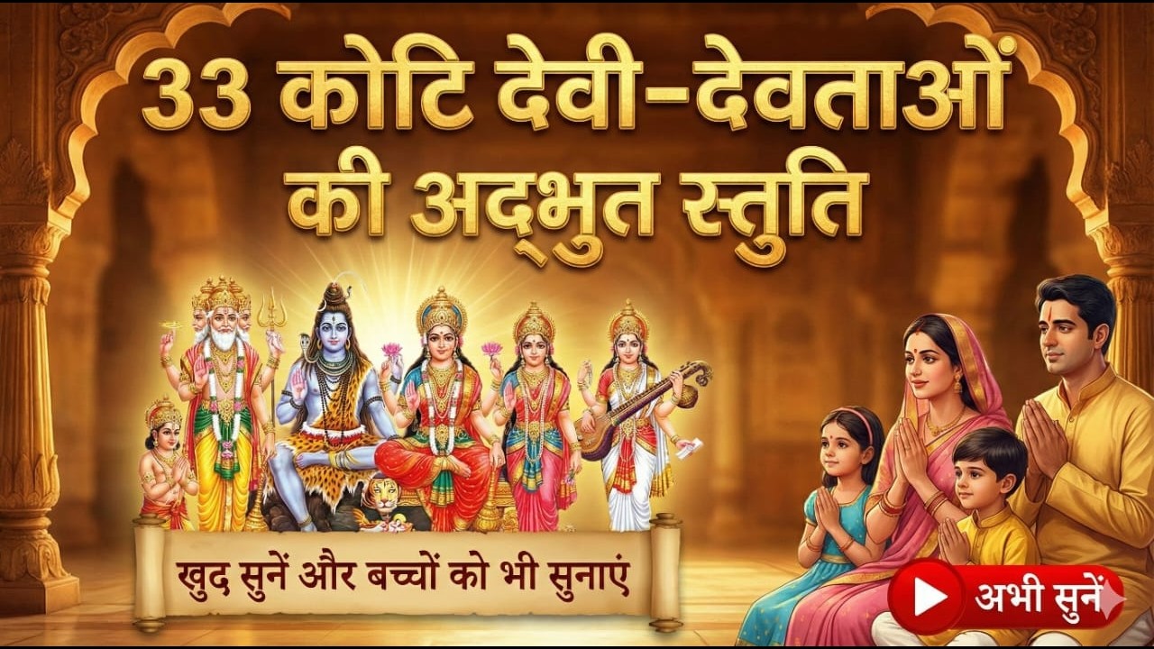 33 कोटि देवी-देवताओं की स्तुति | Sabhi Devi Devta Ki Hogi Kripa  | Most Powerful All Gods Stuti