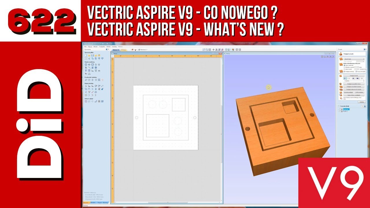 622. Vectric Aspire V9 - co nowego?