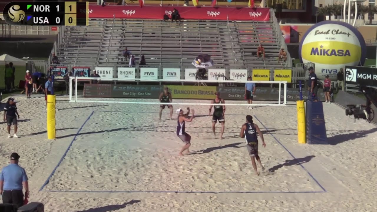 Semi Final 2018 FIVB/P1440 Las Vegas 4 Star Mol.A/Sørum (NOR) vs. Bourne/Crabb (USA)