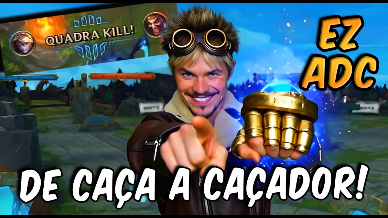 A CAÇADA VIROU! Fui Focado de EZ ADC e Fiz a Limpa!