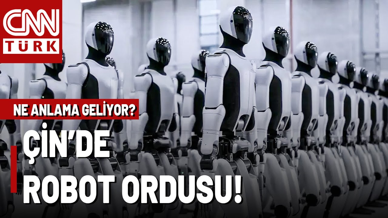 &Ccedil;inliler O Videoları Paylaşıyor! O Robotlar İş&ccedil;i Mi, Savaş&ccedil;ı Mı? &Ccedil;in 