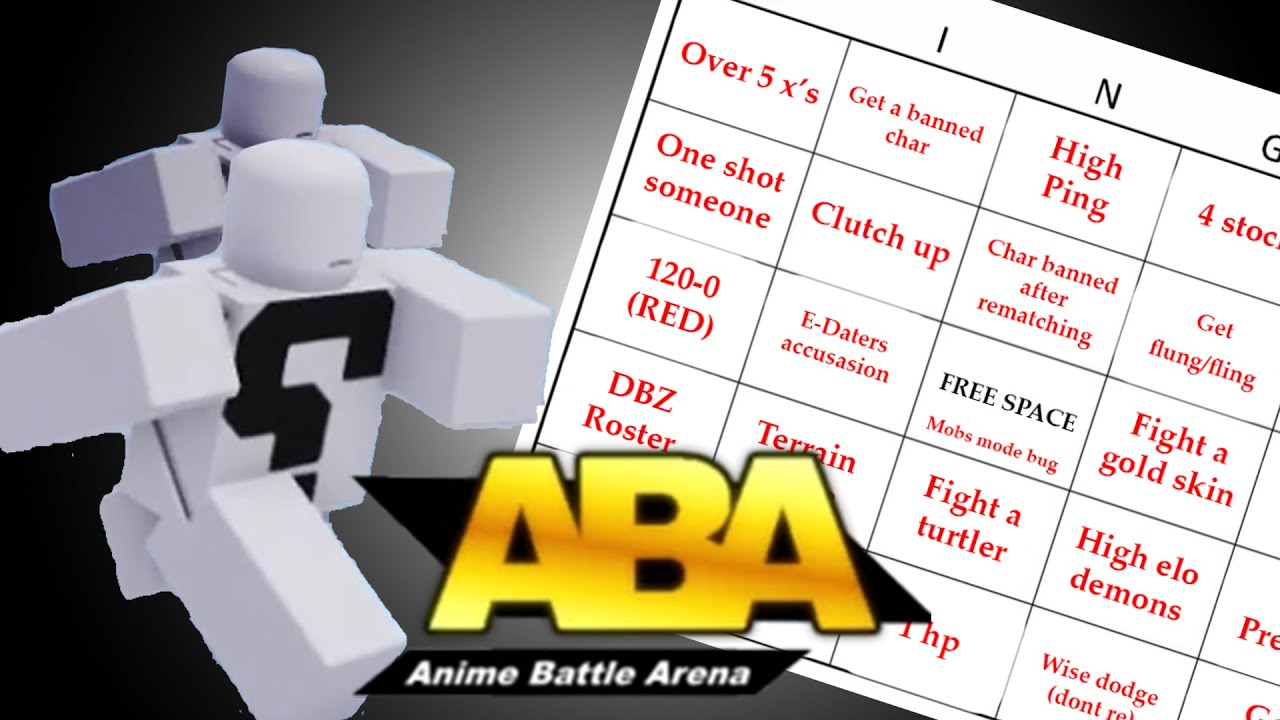 Playing BINGO In ABA | Anime Battle Arena