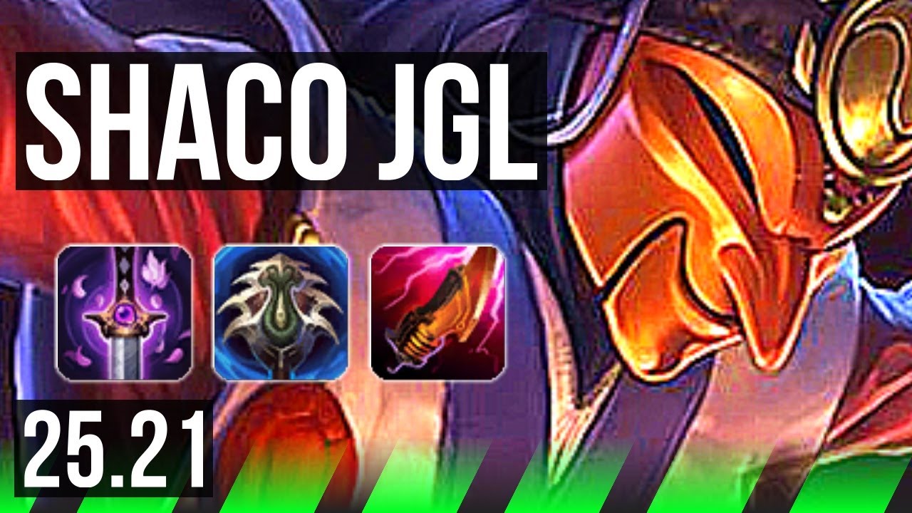 SHACO vs KHA'ZIX (JGL) | 18/2/12, Legendary | EUNE Challenger | 25.21