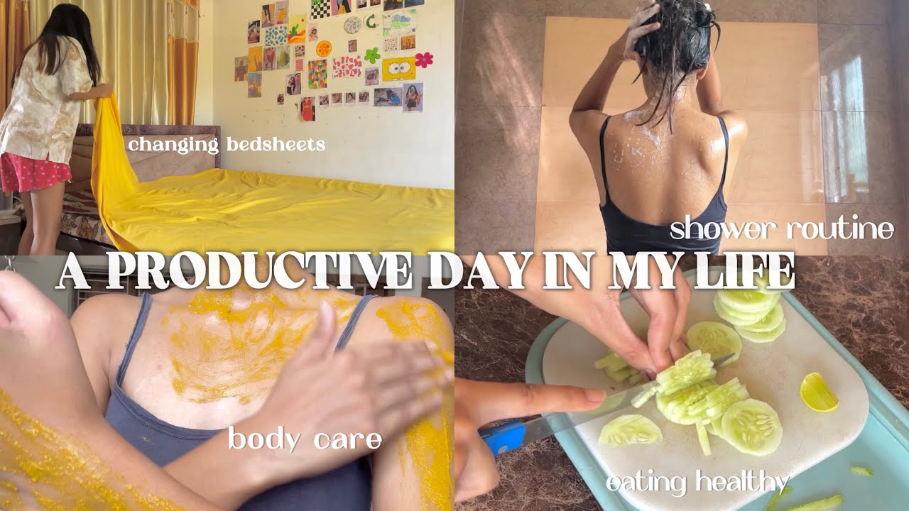 A productive day in my life, Hair+ Body care 🫶🏻✨Living in india | How I shot my videos ?