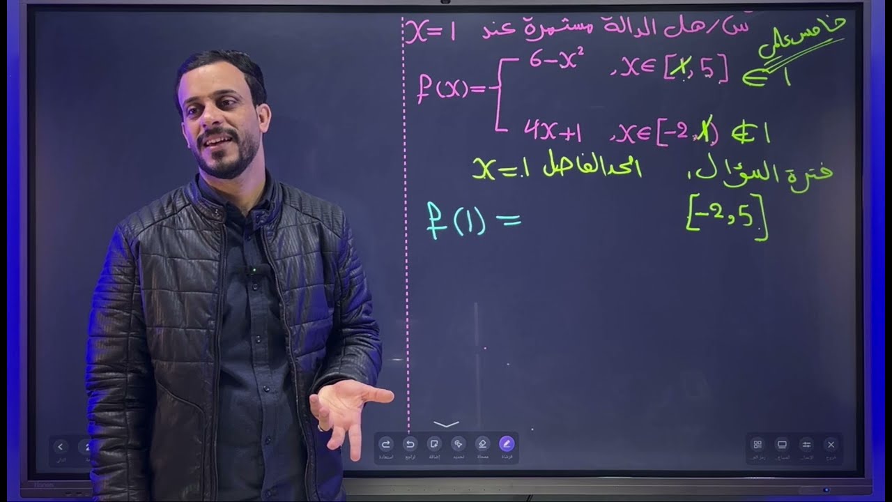 السادس العلمي/ الفصل الثالث/ محاضرة 19/ مبرهنة رول(الدوال الشطرية -المزدوجة)