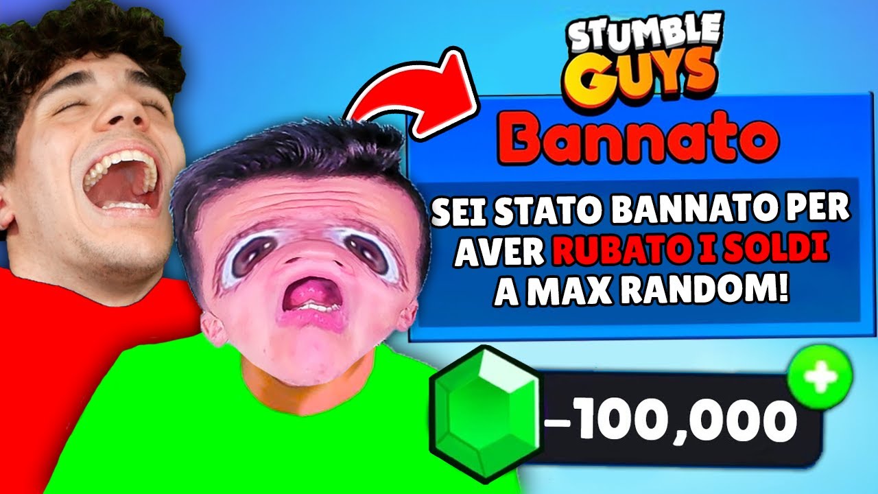 HO FATTO BANNARE GIGINO da STUMBLE GUYS PER AVERMI RUBATO I SOLDI E SHOPPATO DI NASCOSTO! VENDETTA!😈