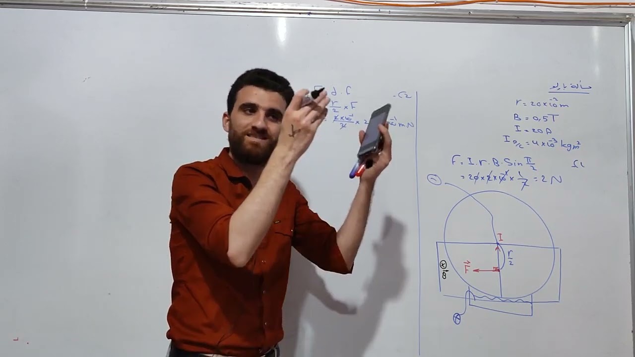 الدورة المكثفة ( مغناطيسية ٣ ) مسألة شاملة دولاب بارلو