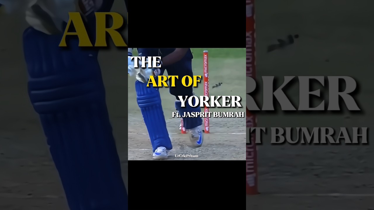 The art of Yorker Ft. Jasprit Bumrah ❤️ #shorts #cricket #cricketshorts