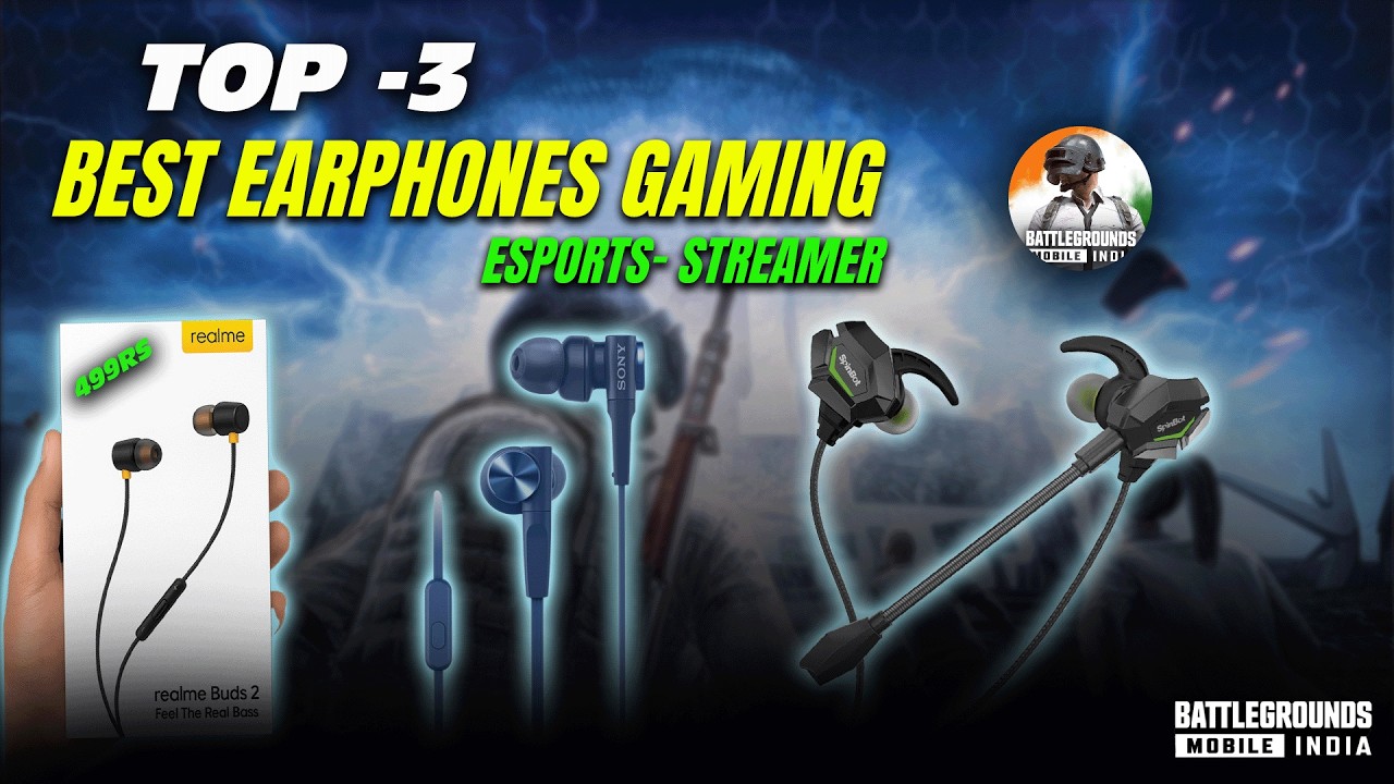 TOP 3 Best Gaming Earphones for BGMI & PUBG Under ₹599 🔥 Best Gaming Earphones 2025 | Type-C & 3.5mm
