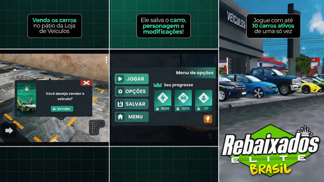 NOVO SPOILER DA ATUALIZAÇÃO DO REBAIXADOS ELITE BRASIL!! PEGAR 10 CARROS E SAVE GAME