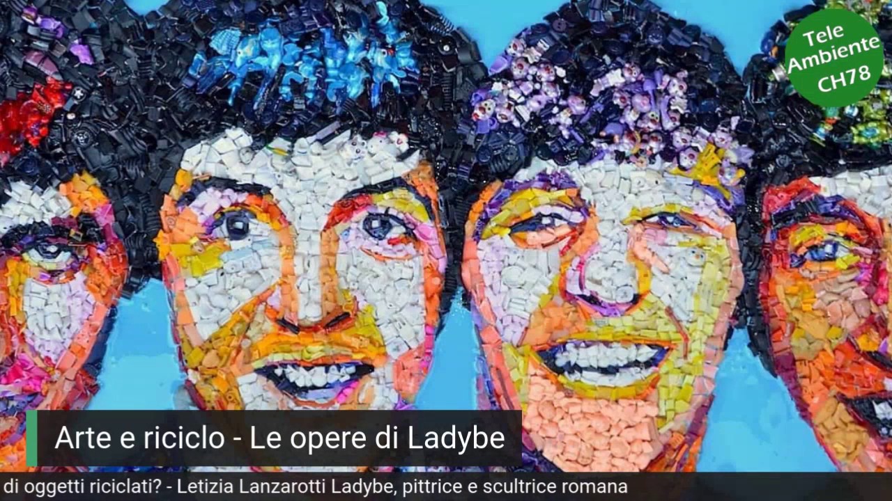 Ladybe e le opere realizzate con oggetti riciclati