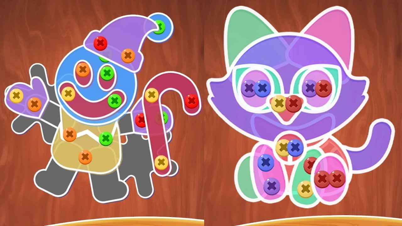 Wood Screw Cat Gameplay | Unscrew Jam Puzzle Game