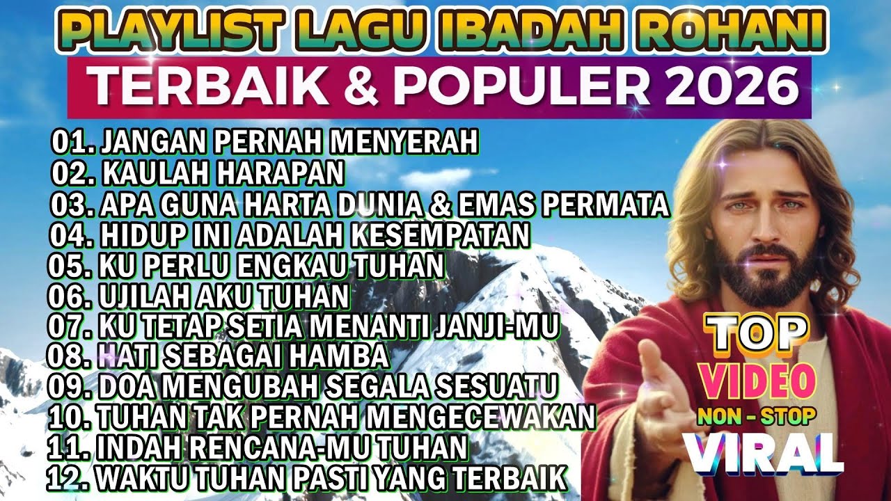 KUMPULAN NONSTOP LAGU ROHANI POPULER 2026 - JANGAN PERNAH MENYERAH