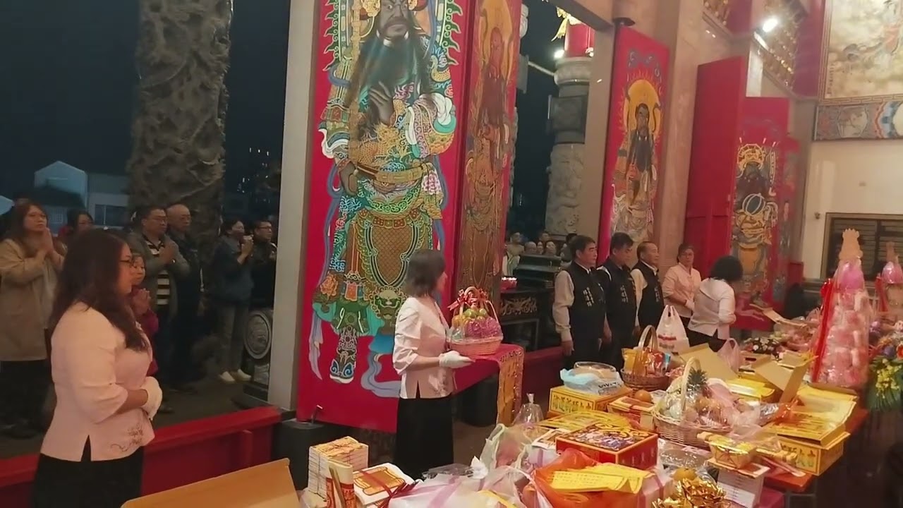 2026年2月24日去竹南中港慈裕宮恭祝玉皇大帝聖誕舉行祝壽團拜儀式