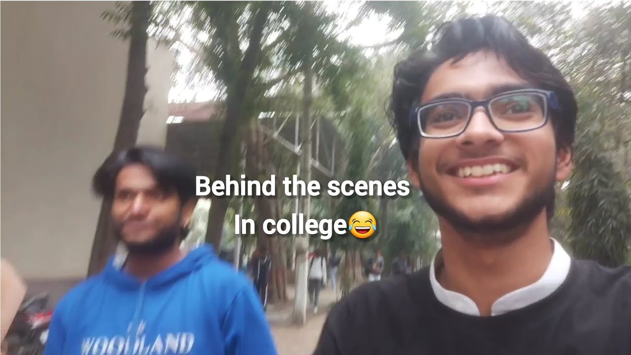 Behind the scenes in college😂#funny #aarushbhola #comedy #elvishyadav #mrbeast #vlog #collegelife