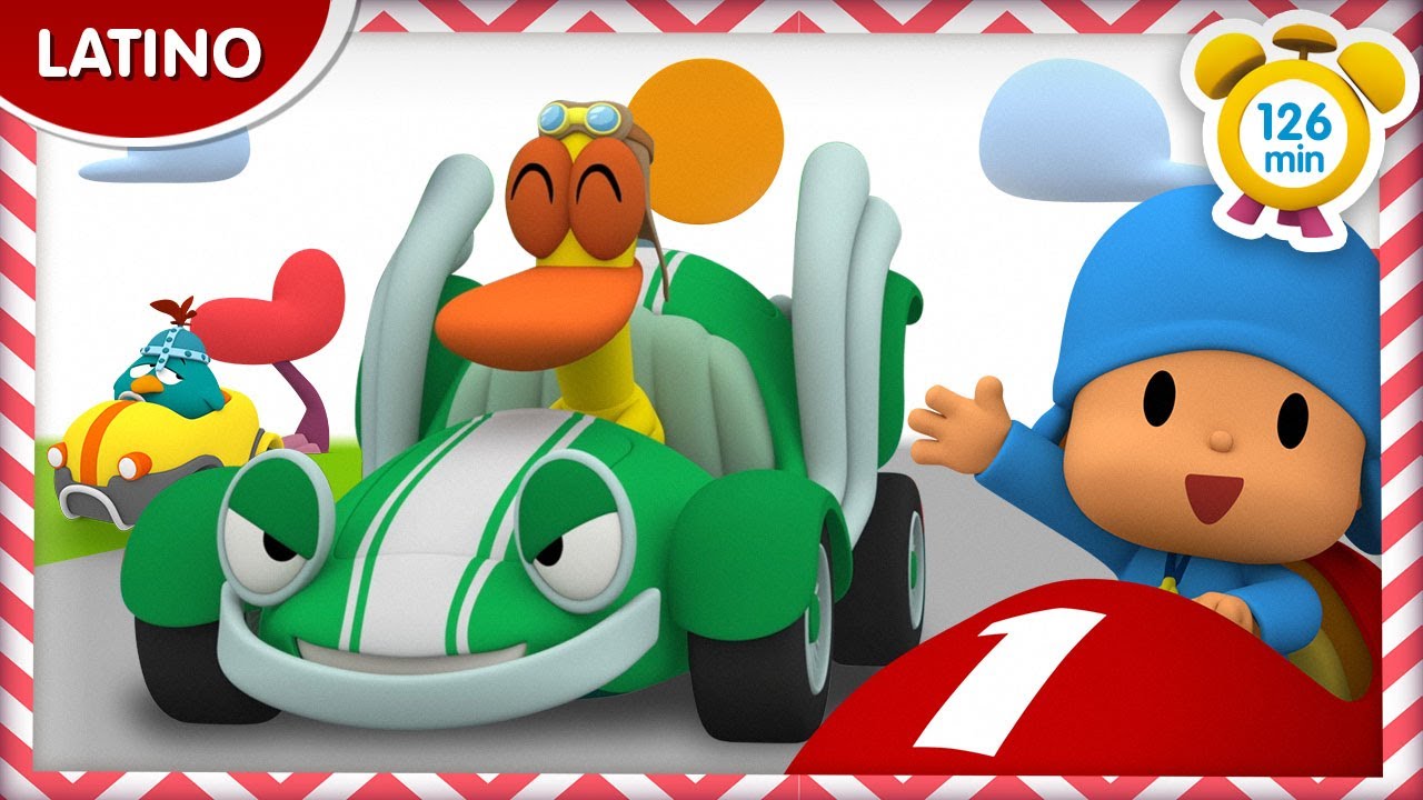 🚗 POCOYÓ en ESPAÑOL LATINO - Carrera de autos [126 min] |CARICATURAS y DIBUJOS ANIMADOS para niños