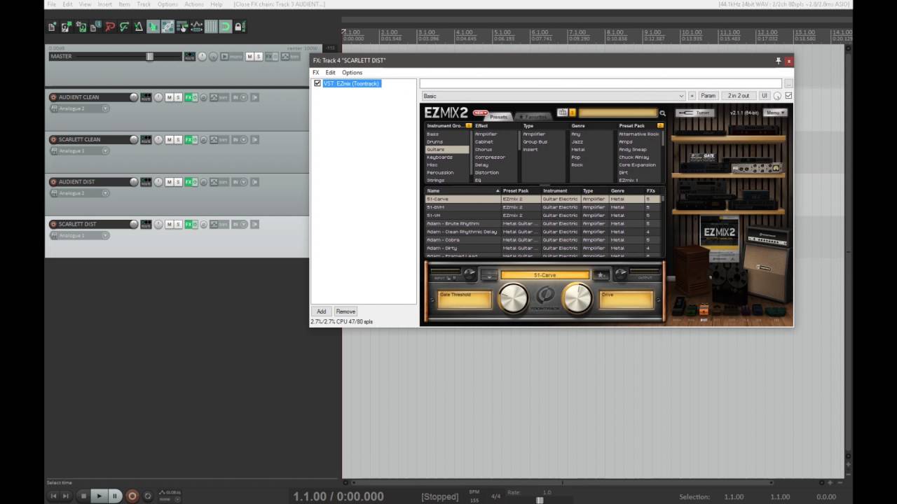 AUDIENT iD22 DI vs FOCUSRITE SCARLETT 18i20 DI (short video test)