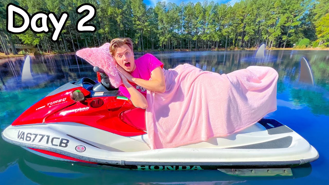 Spending 24 Hours On A Jet Ski!! #TeamSeas