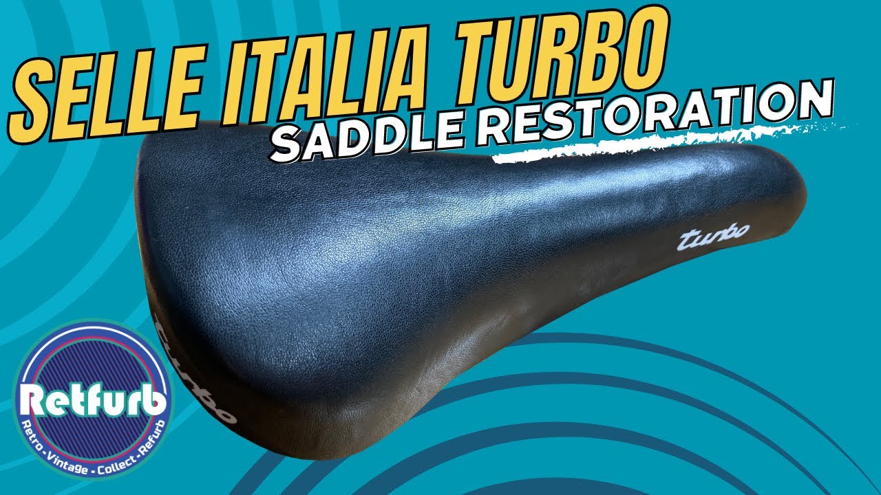 Vintage Selle Italia Turbo 1980's Bicycle Saddle Restoration - Retfurb Vintage Refurb