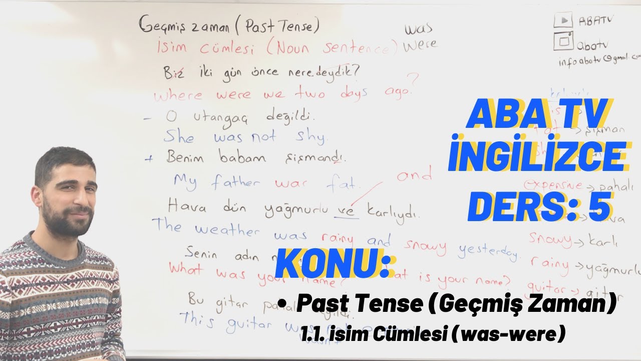 Past Tense (Was/Were) | #İngilizce Dersleri