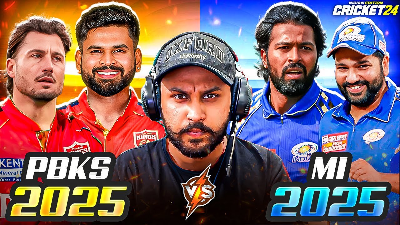 Can PBKS Chase 20 Runs in Last Over🔥IPL 2025 🏆 PBKS 🆚 MI - Cricket 24