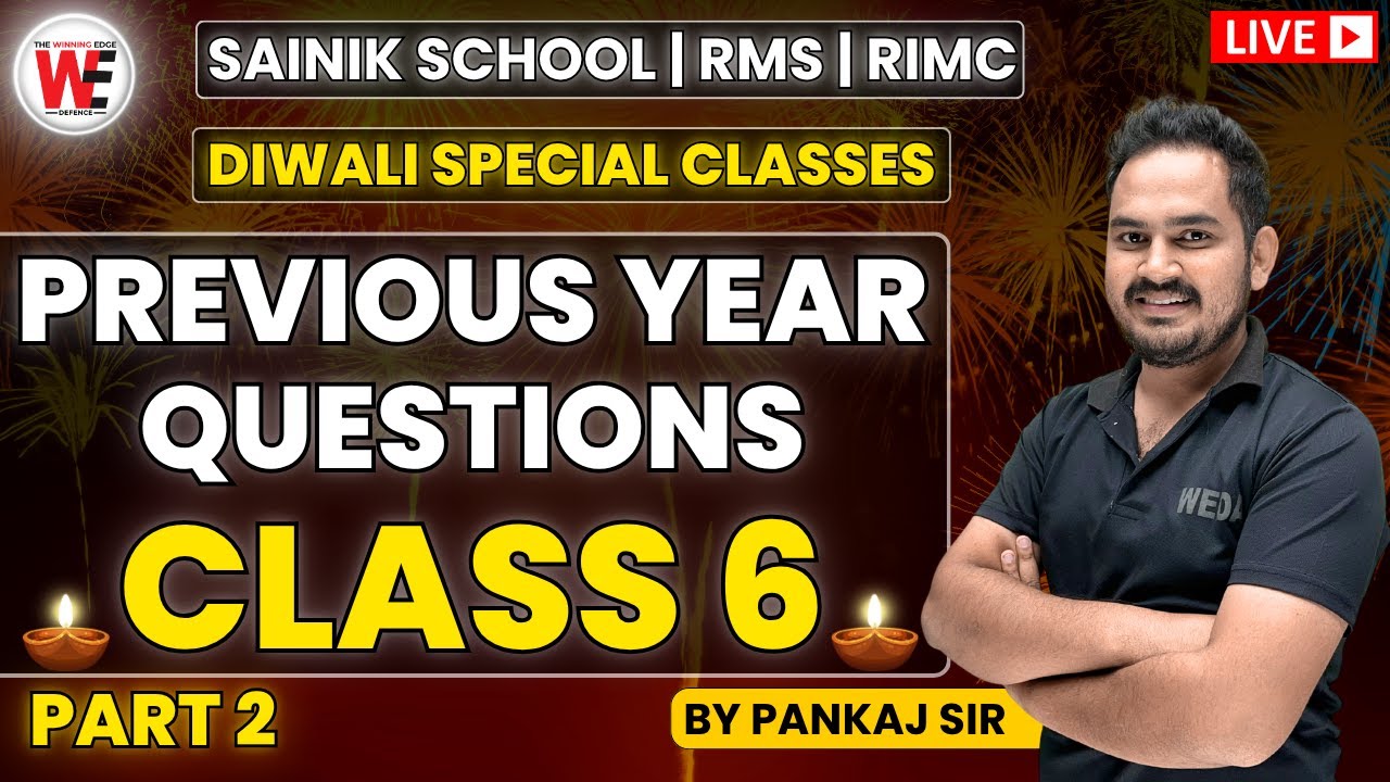 PREVIOUS YEAR QUESTIONS | Sainik School | RMS | RIMC | JNV Entrance Exam Preparation