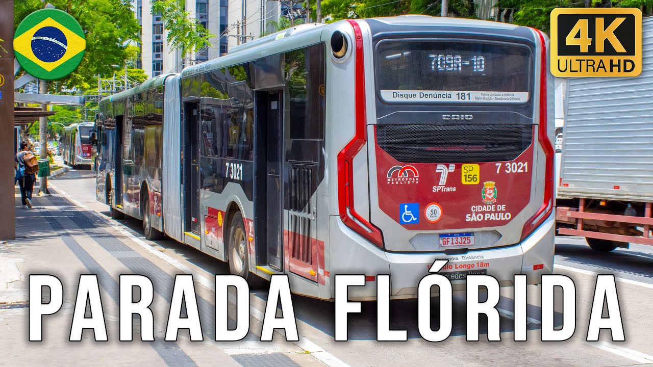 Parada Flórida (Avenida Engenheiro Luís Carlos Berrini) - Movimentação de Ônibus #863