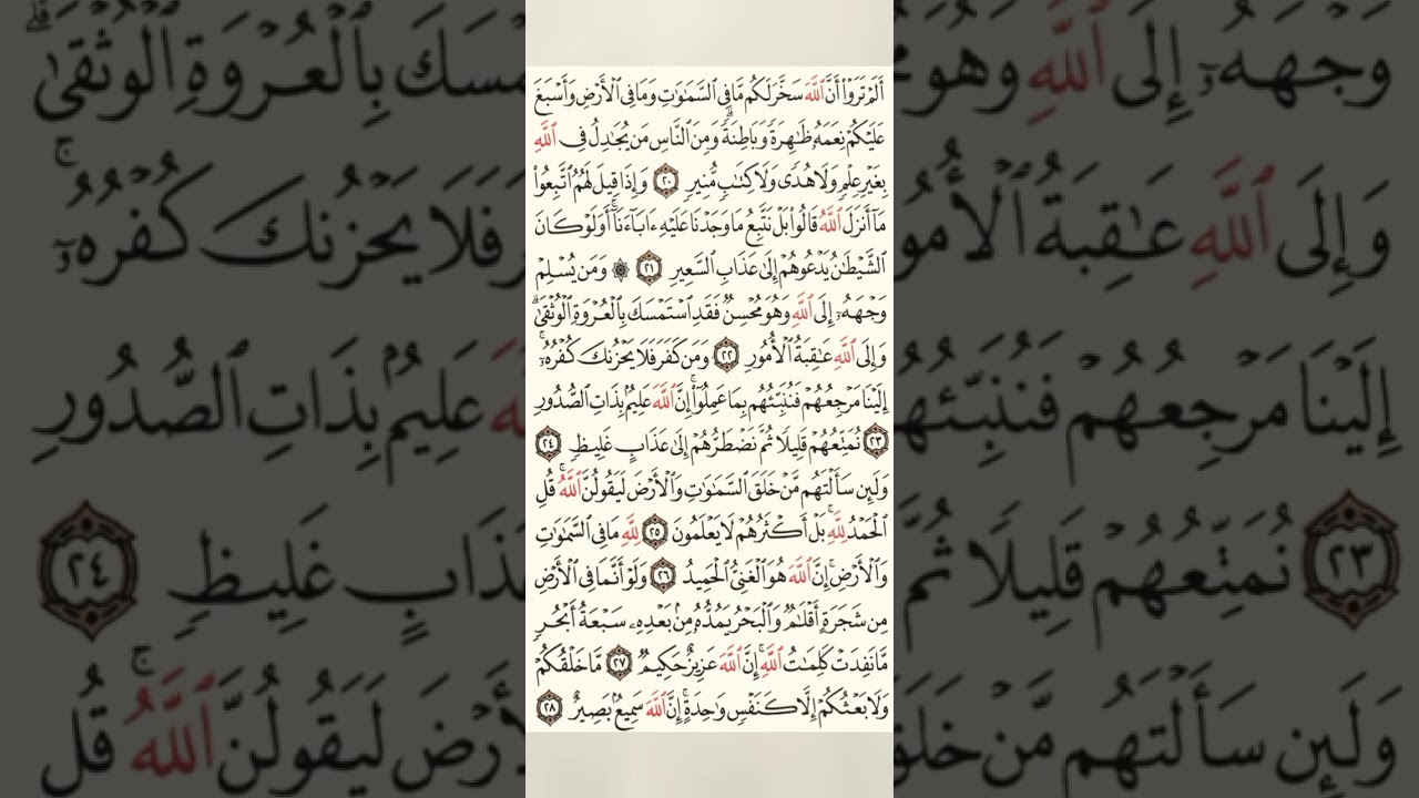 سورة لقمان/بصوت الشيخ محمد اللحيدان