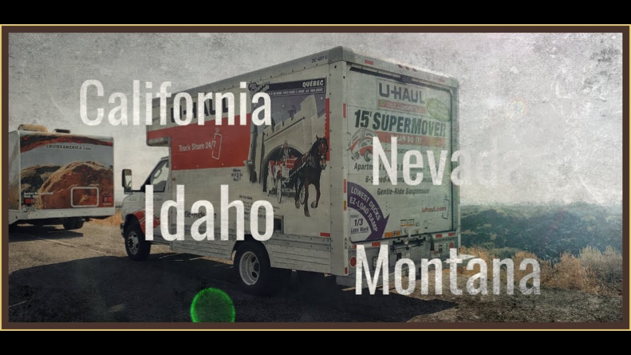 California To Montana, USA In A U-Haul [4K]