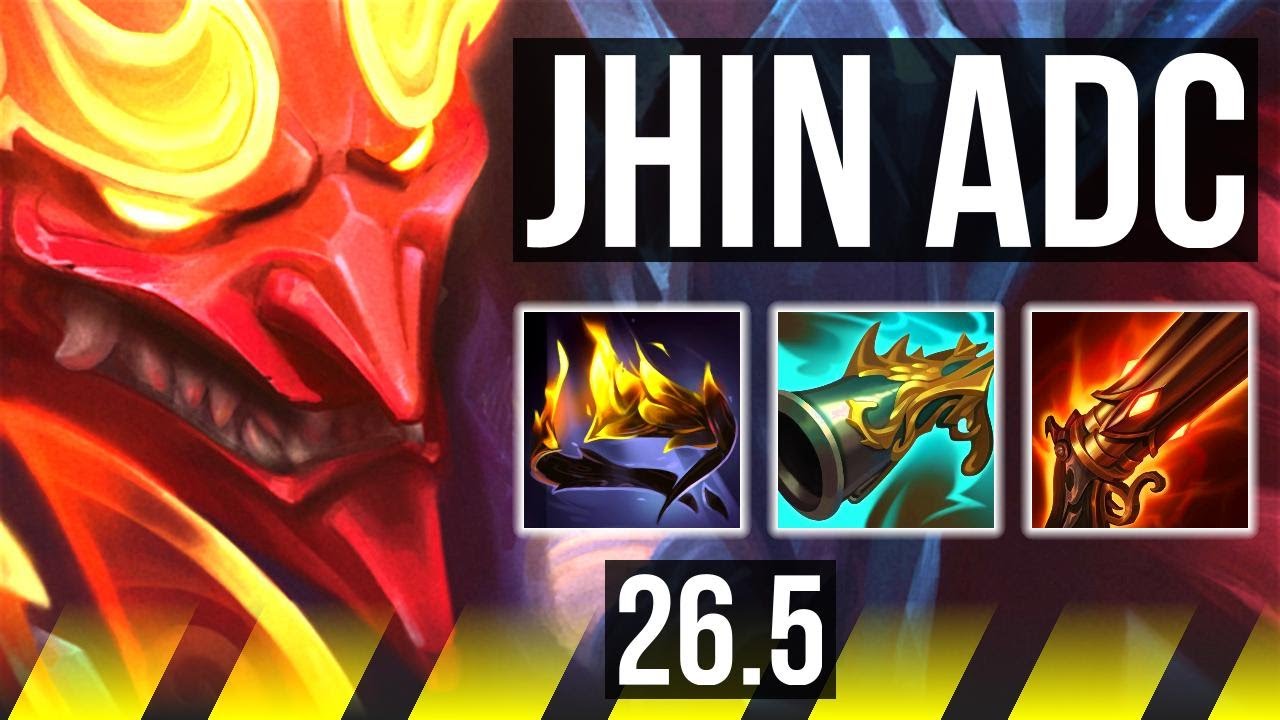 JHIN & Blitzcrank vs JINX & Thresh (ADC) | Good KDA: 18/2/16, 44K damage | KR Diamond | 26.5