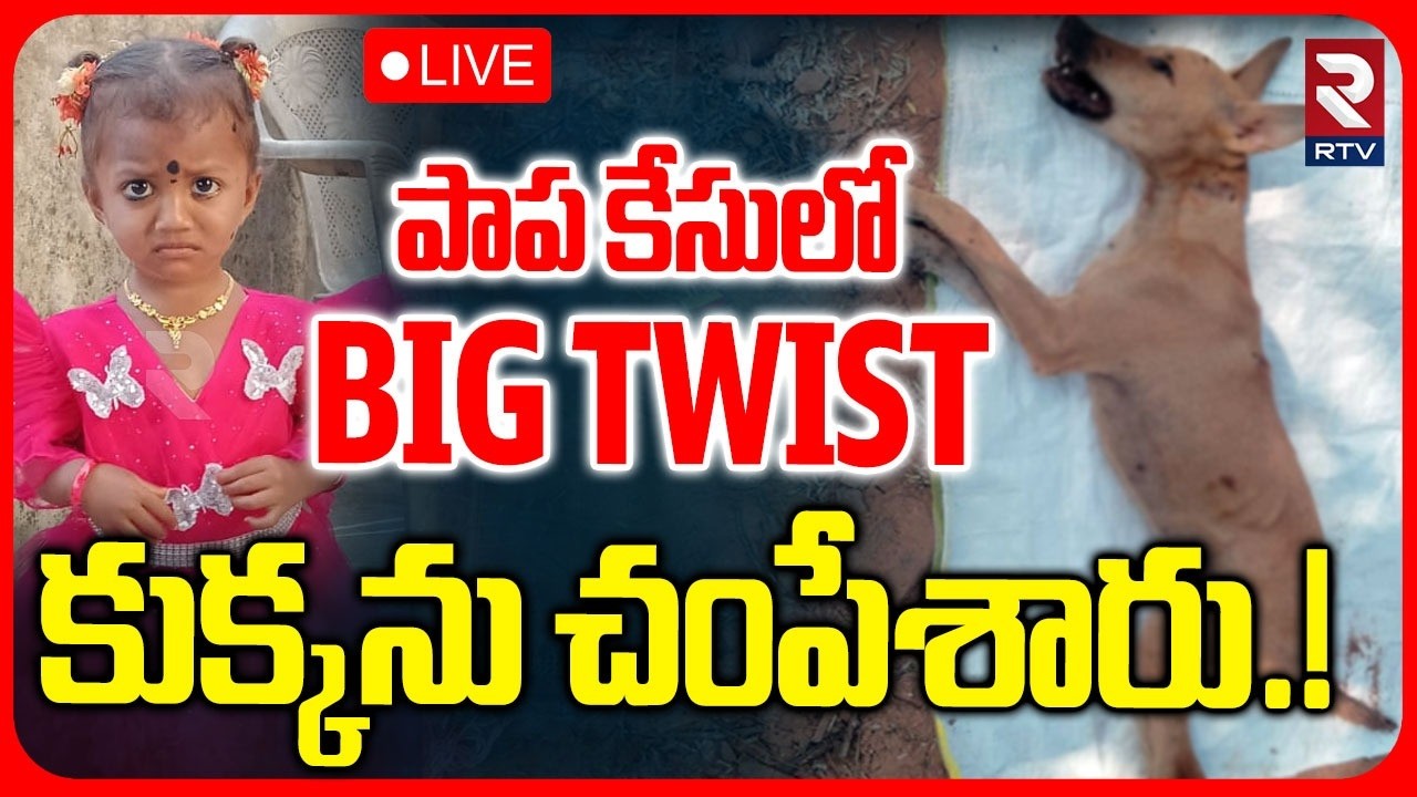 BIG Twist In Kakinada Missing Girl Mystery🔴LIVE : పాప కేసులో బిగ్ ట్విస్ట్ | Dog Is No More | RTV