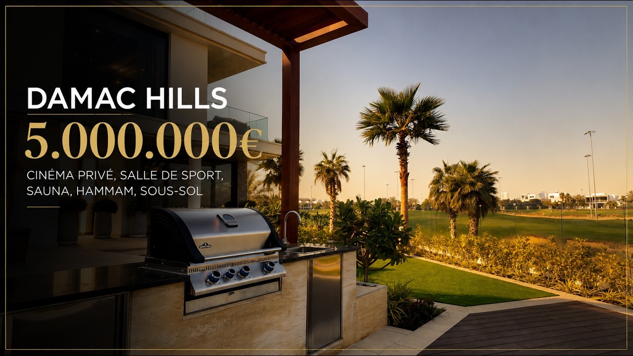 Magnifique Villa V75 à Damac Hills | 1600m2 | 7 chambres | Design by Roberto Cavalli