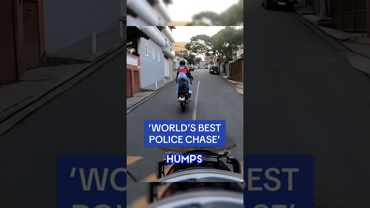 The world's BEST police chase video 😱 Brazil police chase #shorts #brazil #saopaulo