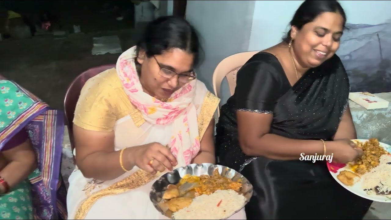 సాయంత్రం గుడివాడ లో ప్రశాంతి గారి ఇంట్లో కూటం బాగా జరిగింది అందరూ happy Sanju Raj 🥰😋🙏￼￼