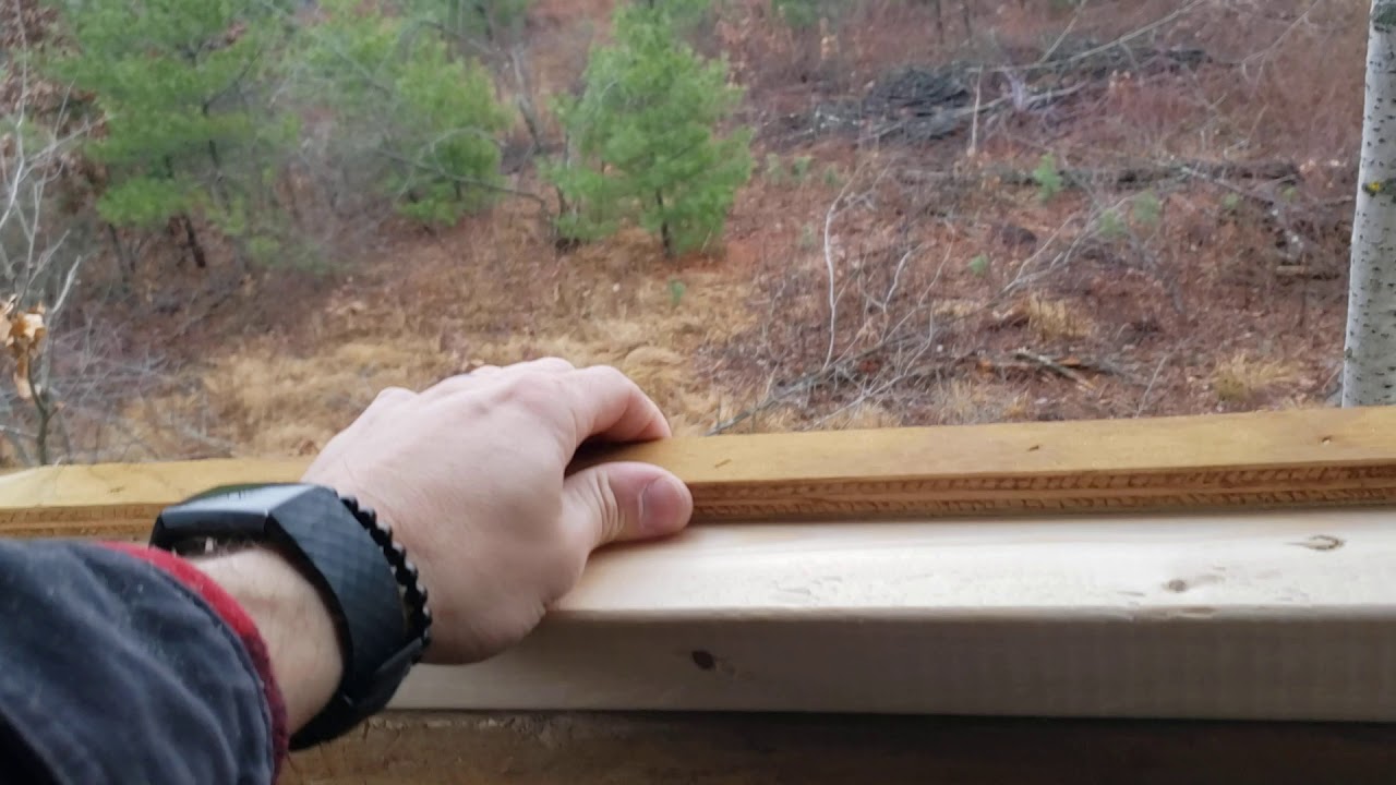 How to make homemade plexiglass deer blind stsnd windows part 2